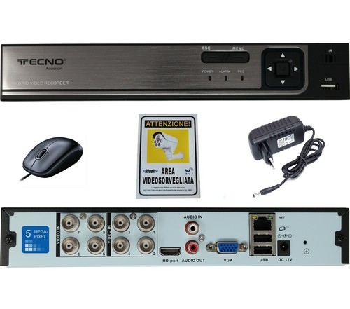 Dvr canali 5 mpx - dvr,