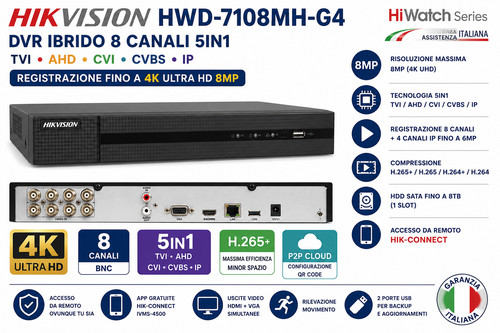 Hikvision hwd 7108mh - hwd-7108mh-g4, dvr