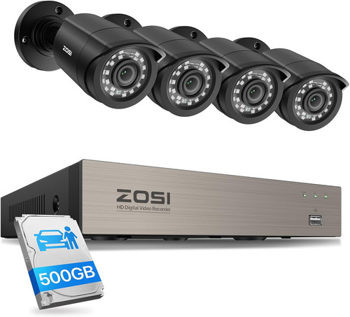 Zosi 8ch 500gb 1080p dvr - 8ch,