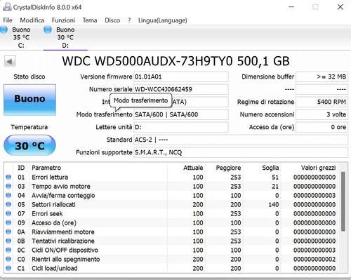 Nuovo hard disk 500gb - 0h,