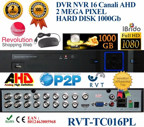 Dvr canali ingressi - dvr, 16